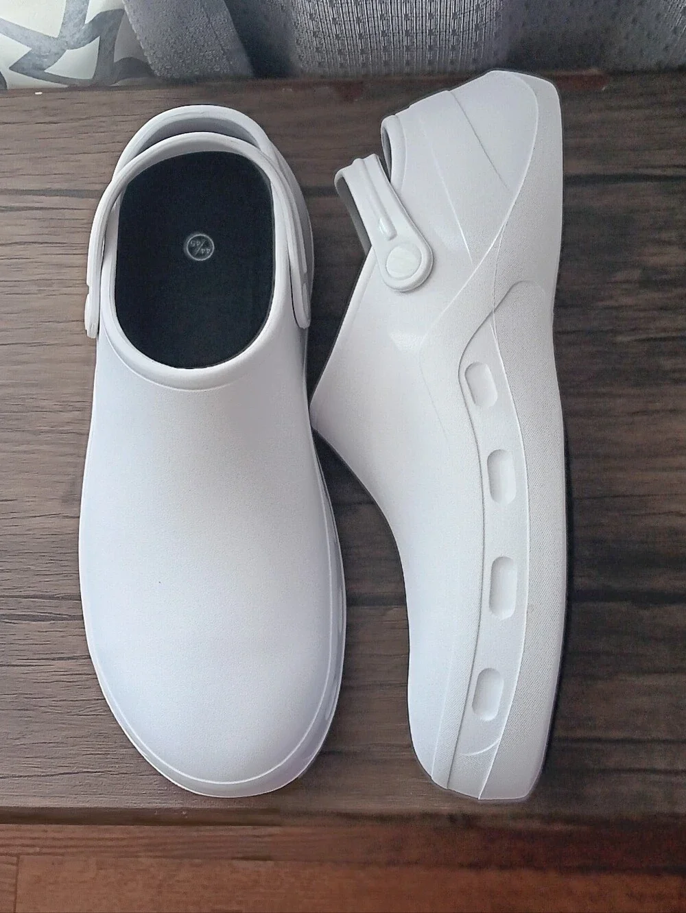 White Slip-on Clogs Shoes